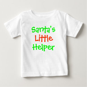 T-shirt Pour Bébé La petite aide de Père Noël