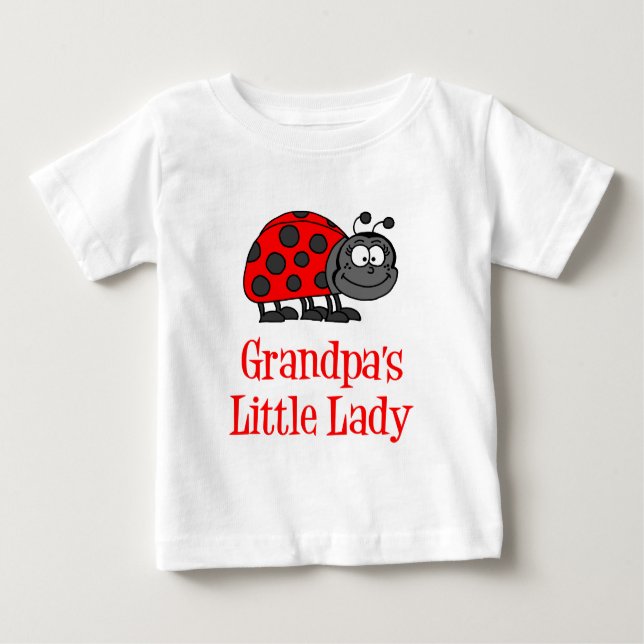 T-shirt Pour Bébé La petite dame de grand-père (Devant)