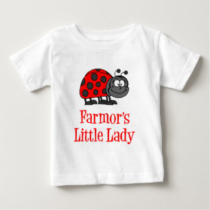 T-shirt Pour Bébé La petite dame de l'agriculteur