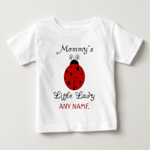 T-shirt Pour Bébé La petite dame de maman ! Design Ladybug