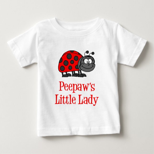 T-shirt Pour Bébé La petite dame de Peepaw (Devant)