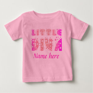 T-shirt Pour Bébé La petite diva (1), appellent ici