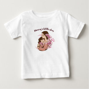 T-shirt Pour Bébé La petite étoile de maman