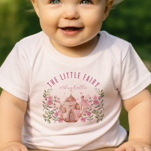 T-shirt Pour Bébé La Petite Fée Et La Théière D'anniversaire