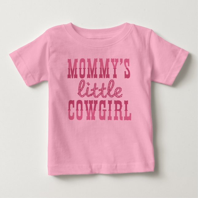 T-shirt Pour Bébé La petite fille de maman (Devant)