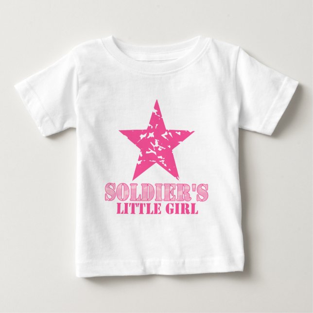 T-shirt Pour Bébé La petite fille du soldat (Devant)