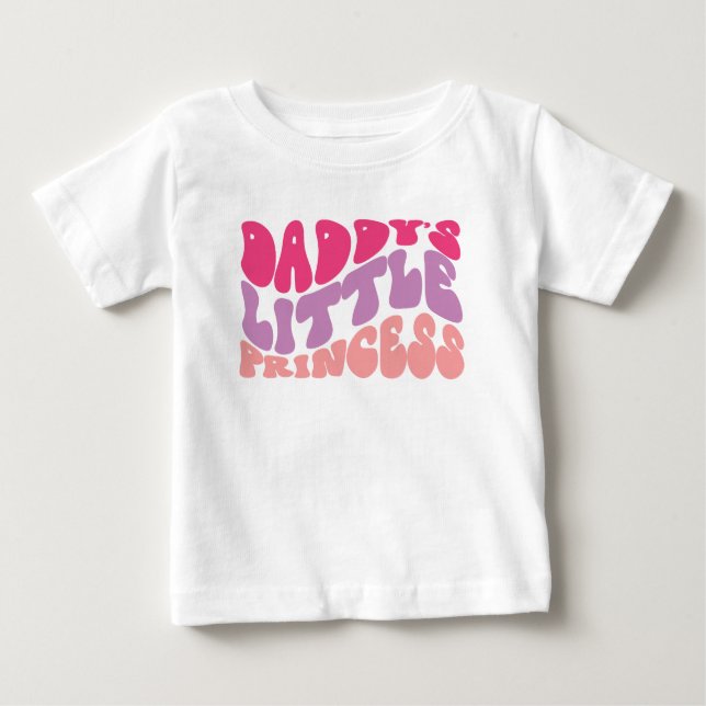 T-shirt Pour Bébé La petite princesse de papa (Devant)