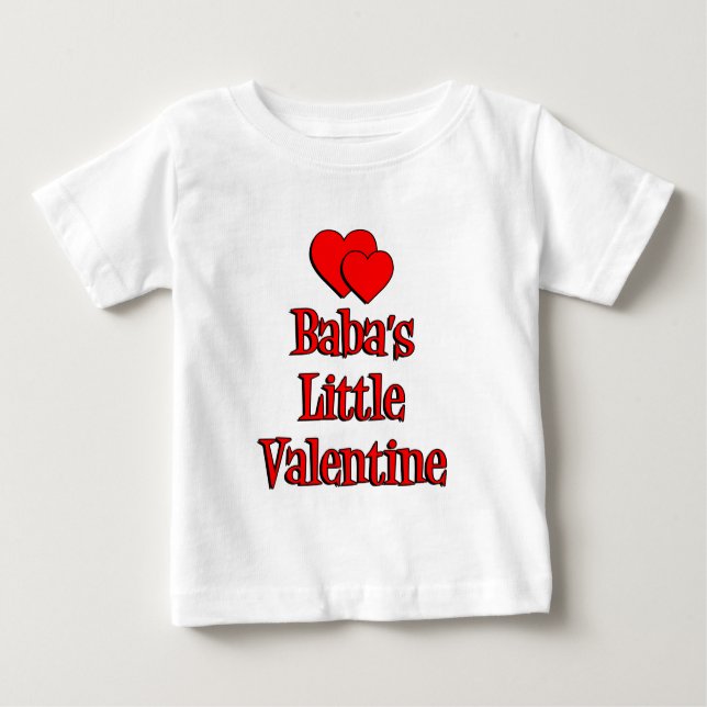 T-shirt Pour Bébé La petite Saint-Valentin de Baba (Devant)