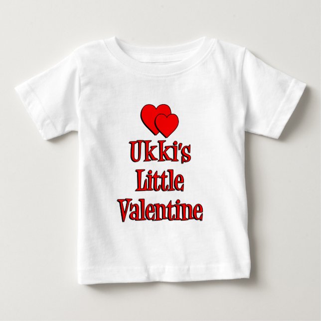 T-shirt Pour Bébé La petite Saint-Valentin d'Ukki (Devant)
