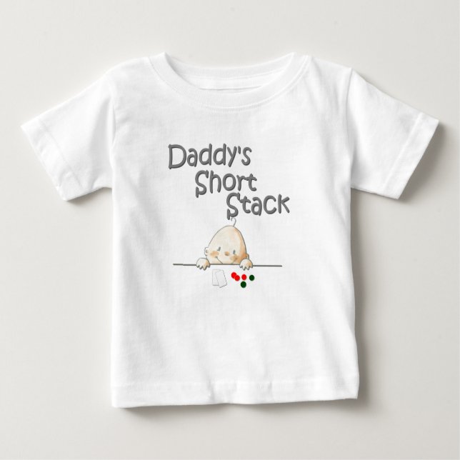 T-shirt Pour Bébé La pile courte T du papa (Devant)