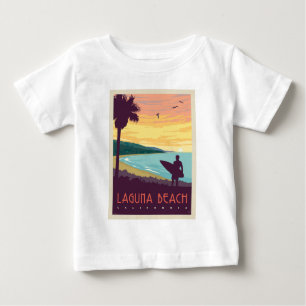 T-shirt Pour Bébé La plage de Laguna La plage de Laguna