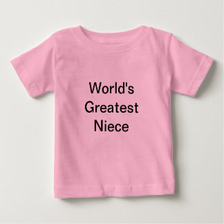 T-shirt Pour Bébé La plus grande nièce des mondes - oncle
