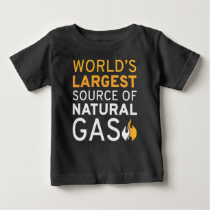 T-shirt Pour Bébé La Plus Grande Source De Gaz Naturel Au Monde