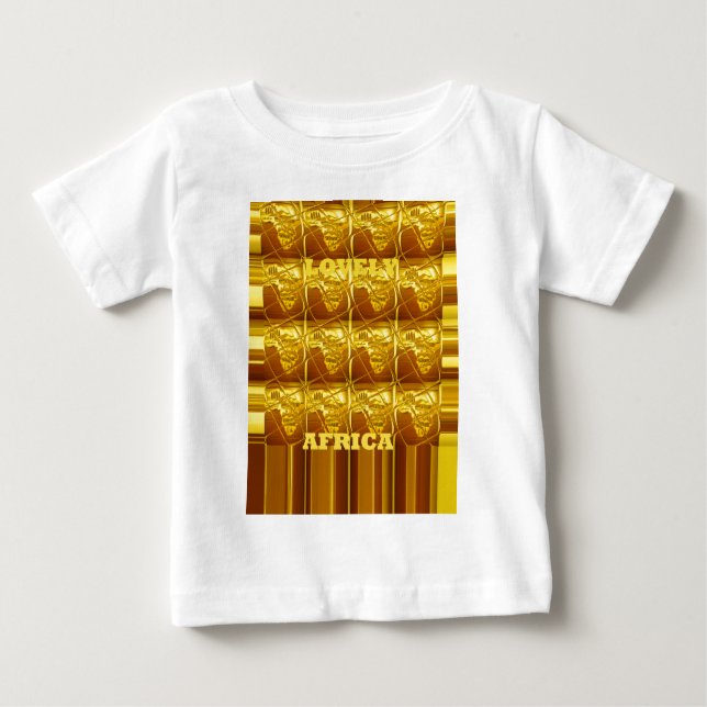 T-shirt Pour Bébé La promesse d'or de l'Afrique (Devant)