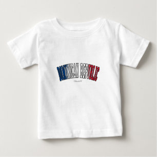 T-shirt Pour Bébé La République Dominicaine dans des couleurs de