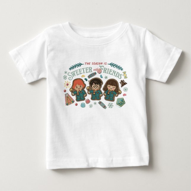 T-shirt Pour Bébé La saison est plus douce avec des amis (Devant)