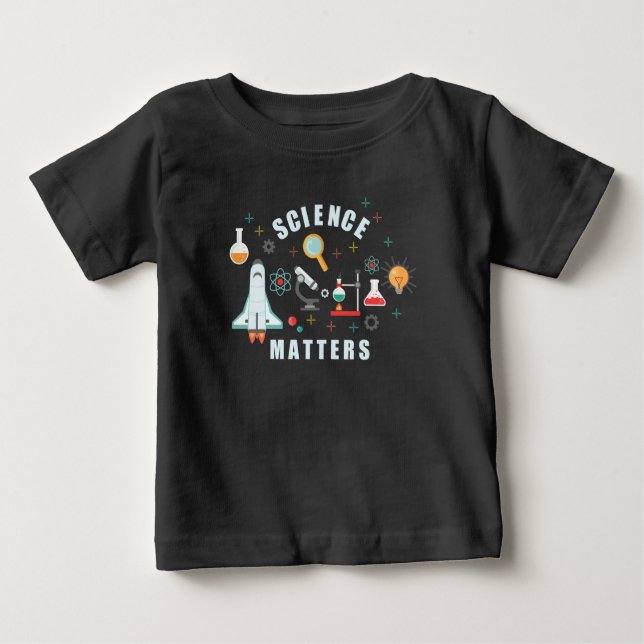 T-shirt Pour Bébé La science, ça compte (Devant)