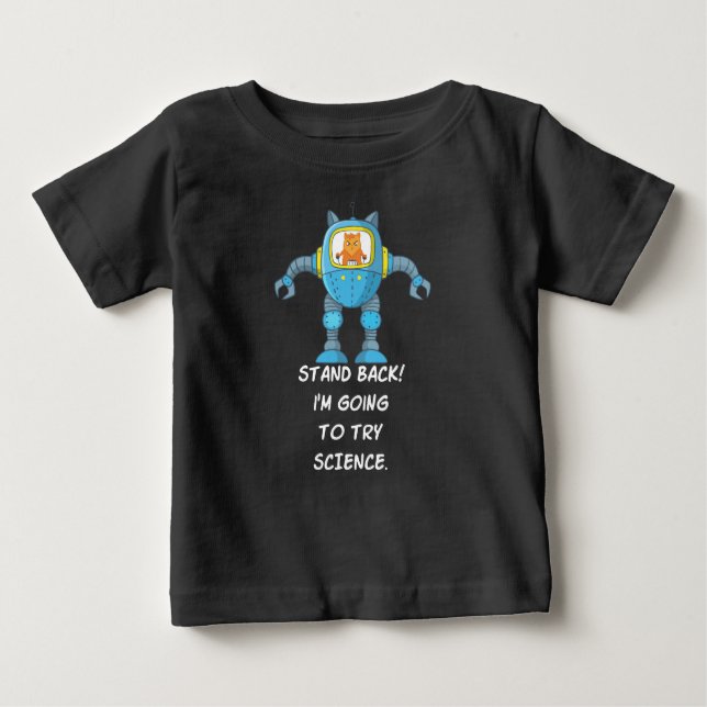 T-shirt Pour Bébé La Science drôle de robot de scientifique (Devant)