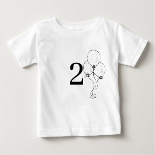 T-shirt Pour Bébé La superbe chemise d'anniversaire de deux ans