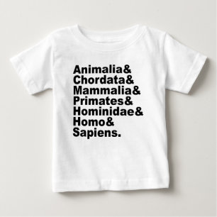 T-shirt Pour Bébé La taxonomie de l'homme   Royaume par espèce