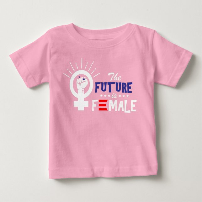 T-shirt Pour Bébé La vice-présidente Kamala Harris Future est une fe (Devant)