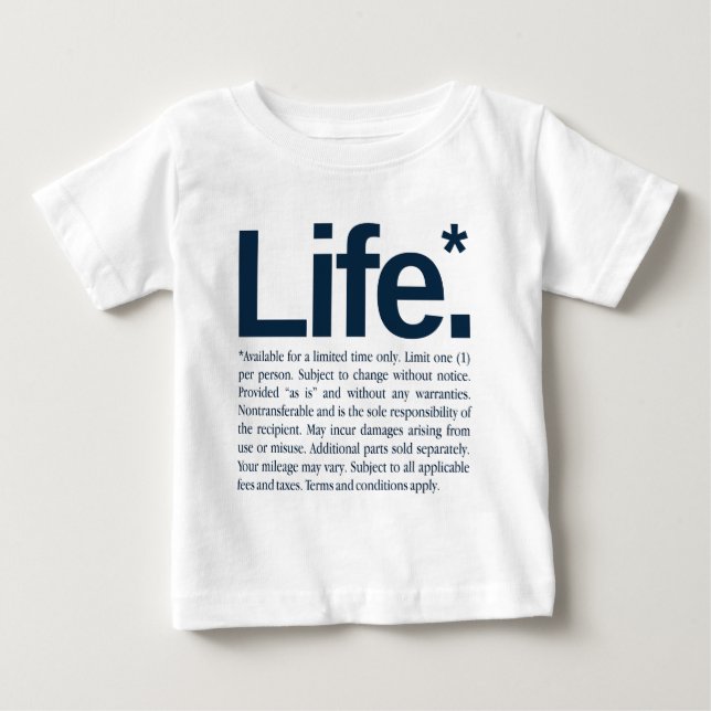 T-shirt Pour Bébé La vie* (Devant)