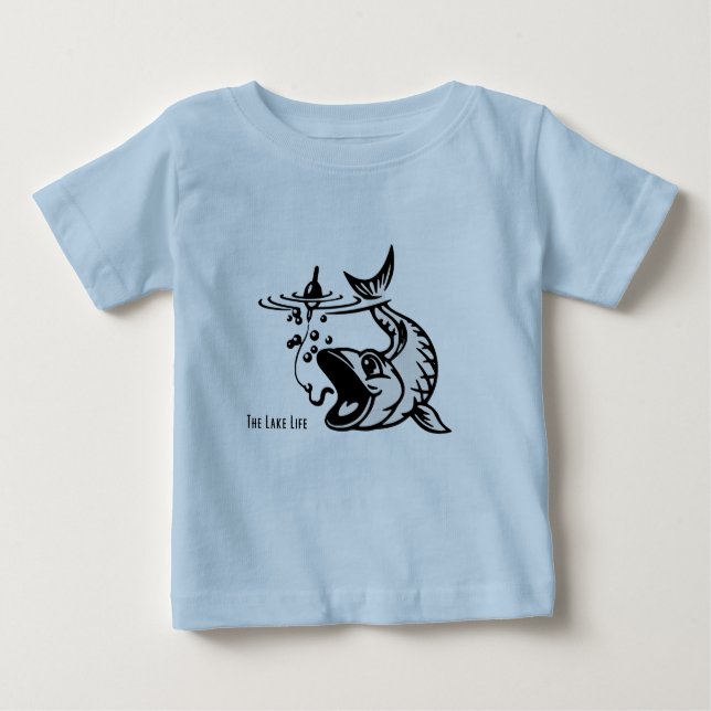 T-shirt Pour Bébé La Vie du lac - Chemise de bébé Fin (Devant)