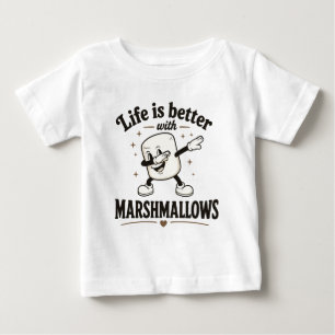 T-shirt Pour Bébé La vie est meilleure avec des marshmallows