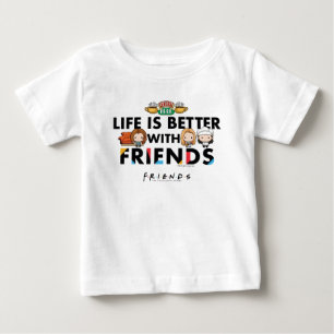 T-shirt Pour Bébé La vie est meilleure avec FRIENDS™ Art Chibi