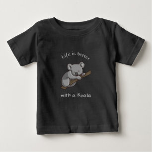 T-shirt Pour Bébé La Vie Est Meilleure Avec Koala