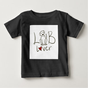 T-shirt Pour Bébé Lab Lover Baby 3/4 Sleeve Raglan Chemise