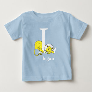 T-shirt Pour Bébé L'ABC de Dr Seuss : Lettre L - Blanc Ajoutez vot