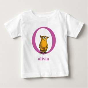 T-shirt Pour Bébé L'ABC de Dr Seuss : Lettre O - Violet Ajoutez vo