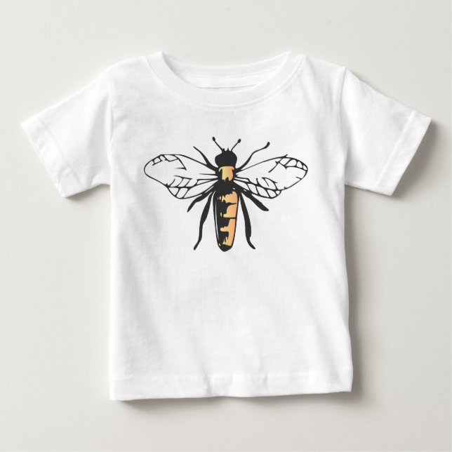 T-shirt Pour Bébé L'abeille de miel d'abeille gaffent l'Apidae (Devant)