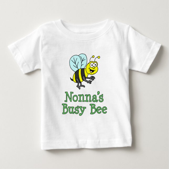 T-shirt Pour Bébé L'abeille occupée de Nonna (Devant)