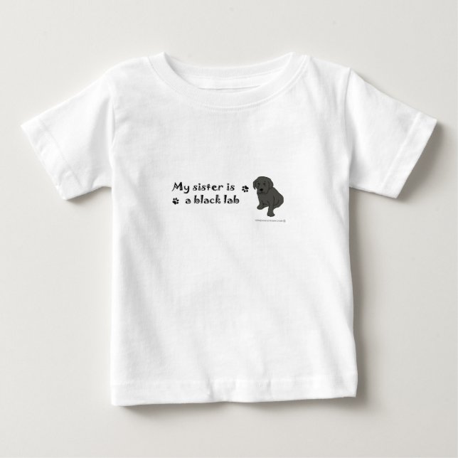 T-shirt Pour Bébé laboratoire noir (Devant)