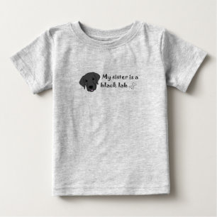 T-shirt Pour Bébé laboratoire noir
