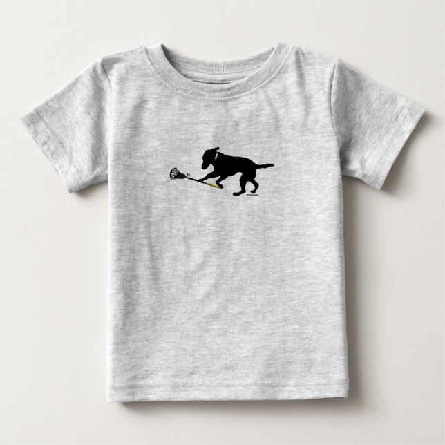 T-shirt Pour Bébé Laboratoire noir jouant la combinaison du football (Devant)