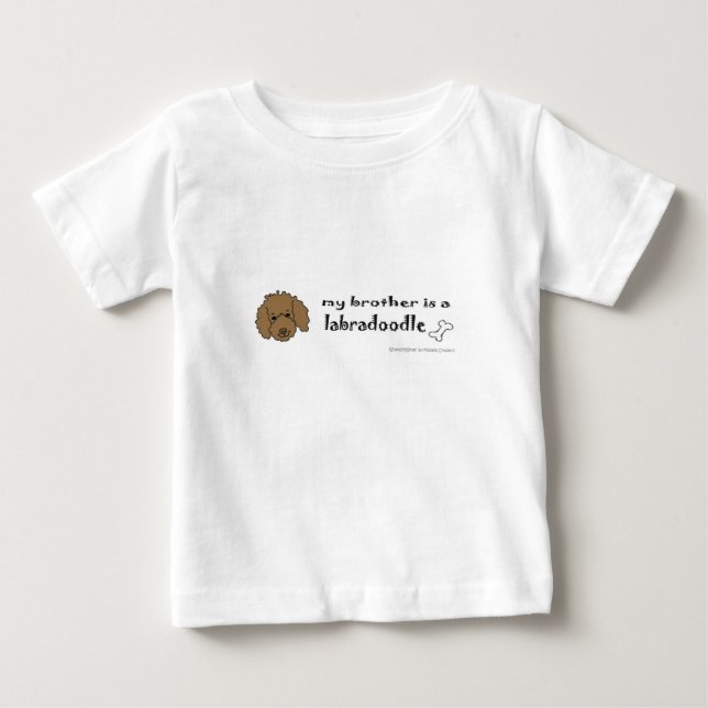 T-shirt Pour Bébé labradoodle (Devant)