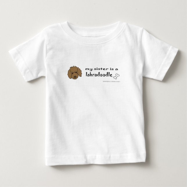 T-shirt Pour Bébé labradoodle (Devant)