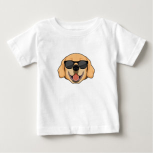 T-shirt Pour Bébé Labrador avec lunettes de soleil