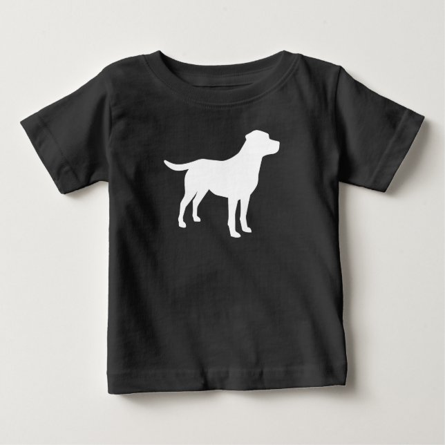 T-shirt Pour Bébé Labrador Baby shower de chien Laboratoire gris Neu (Devant)
