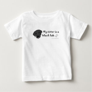 T-shirt Pour Bébé labrador noir