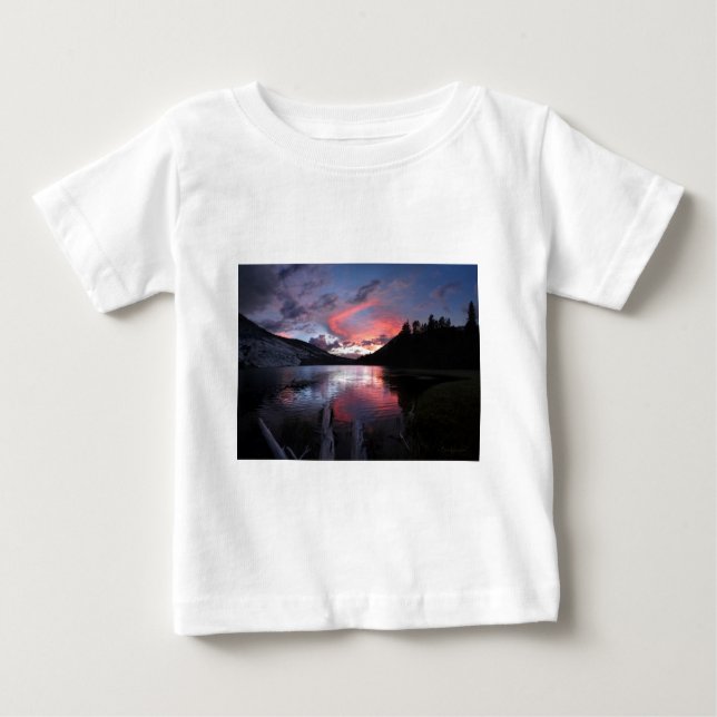 T-shirt Pour Bébé Lac Merced Sunset - Yosemite - Californie (Devant)