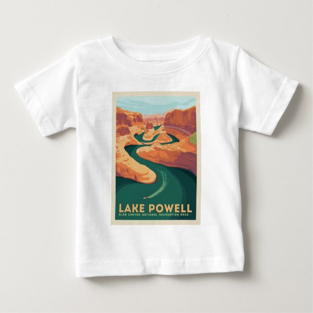 T-shirt Pour Bébé Lac Powell | Arizona et Utah (Devant)