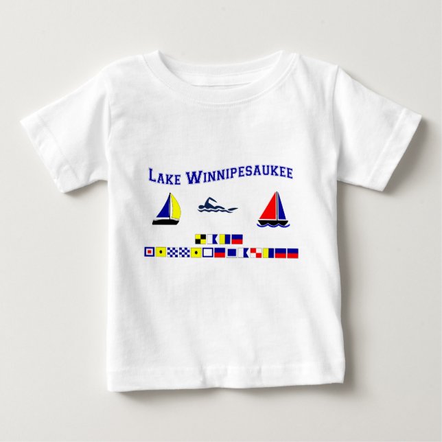 T-shirt Pour Bébé Lac Winnipesaukee, NH (Devant)