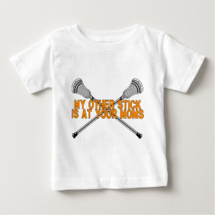 T-shirt Pour Bébé Lacrosse mon autre bâton