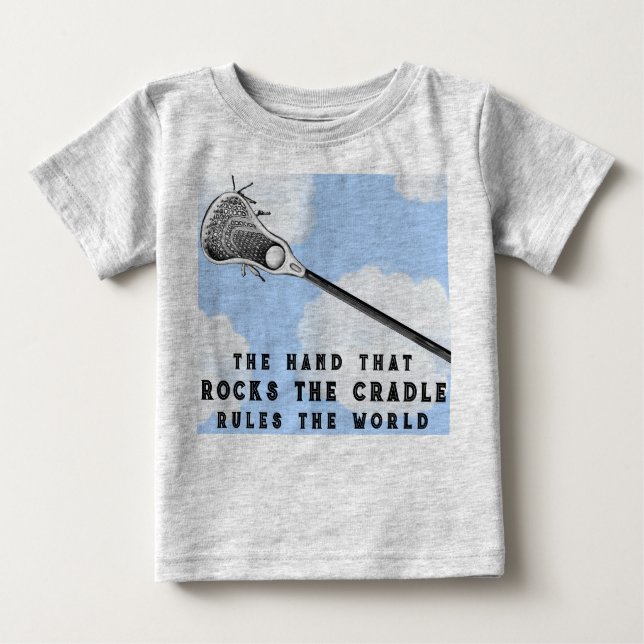 T-shirt Pour Bébé Lacrosse Vêtements pour bébés (Devant)