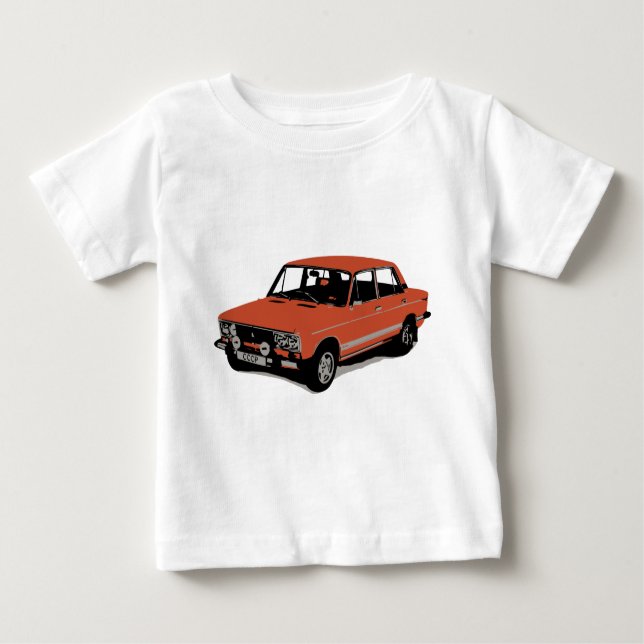T-shirt Pour Bébé Lada - la voiture russe soviétique (Devant)