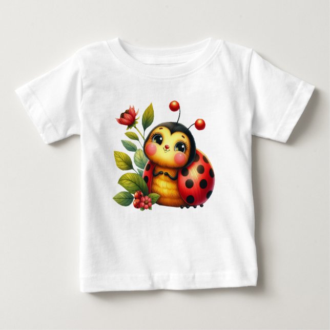 T-shirt Pour Bébé Ladybug (Devant)